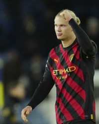  哈兰德戴帽曼城横扫布莱顿  